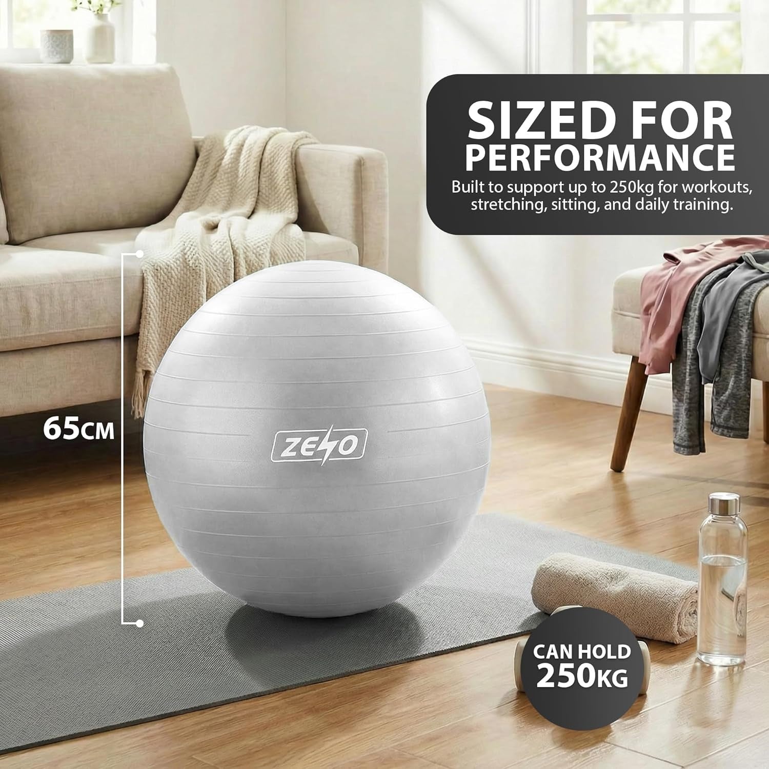 EXERCISE GYM BALL SWISS PILATES YOGA CORE TRAINING PREGNANCY BIRTHING ANTI-BURST